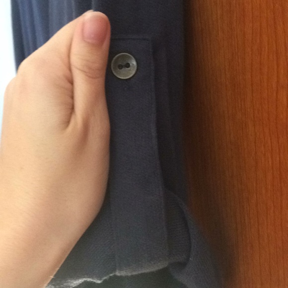 Collared T-shirt button down pockets sleeves dress - Picture 7 of 7